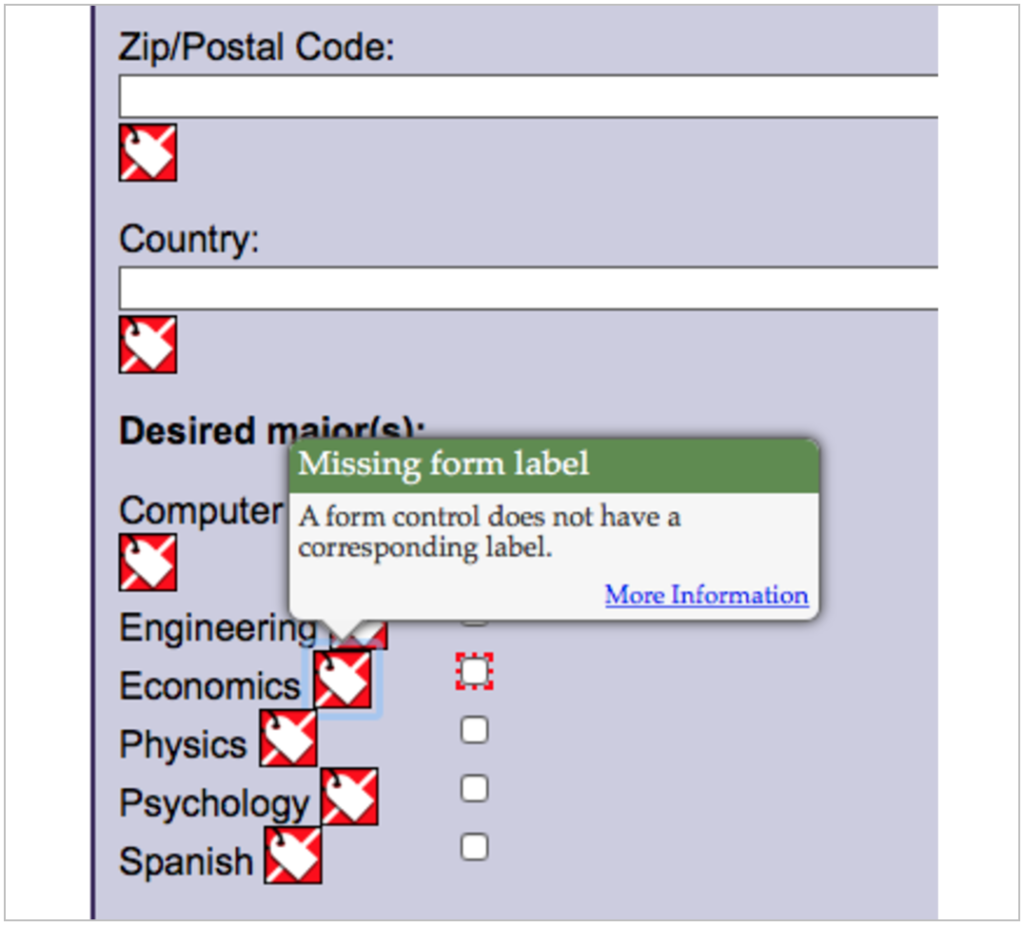 Wave showing form errors