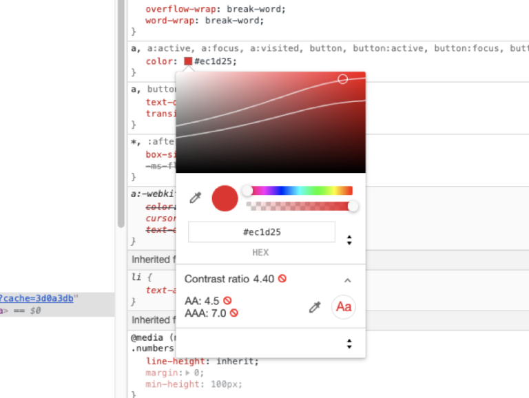 the paciello group colour contrast analyser